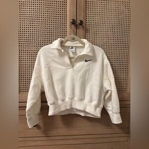 Nike fleece collared sweatshirt